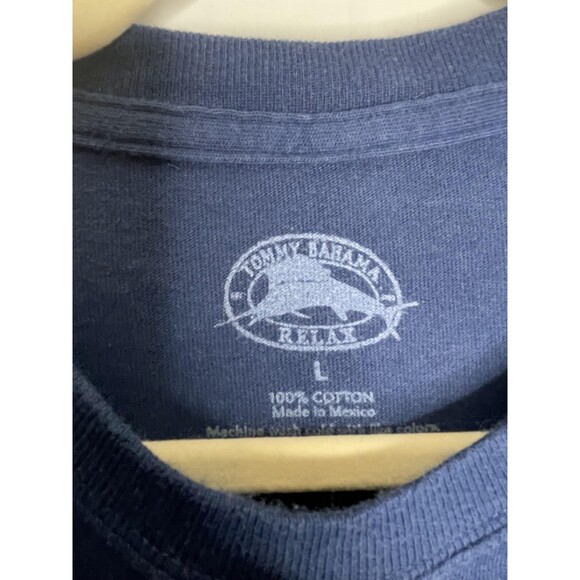 Tommy Bahama Shirt Mens Large Blue The Vice Is Right Gambling Graphic Tee - Picture 3 of 10